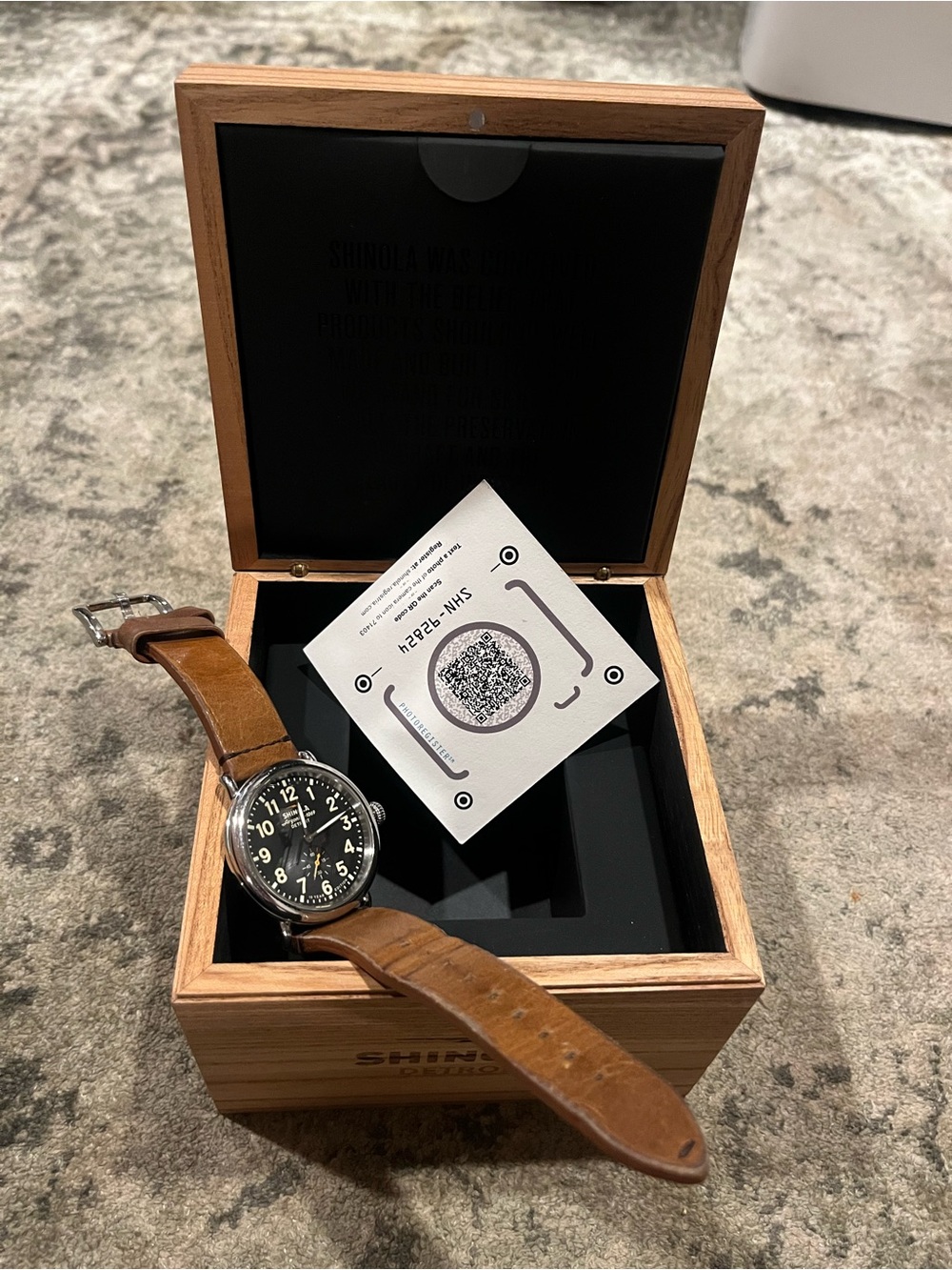 Shinola
Men's Runwell 10-Year Leather Strap Watch, 47mm